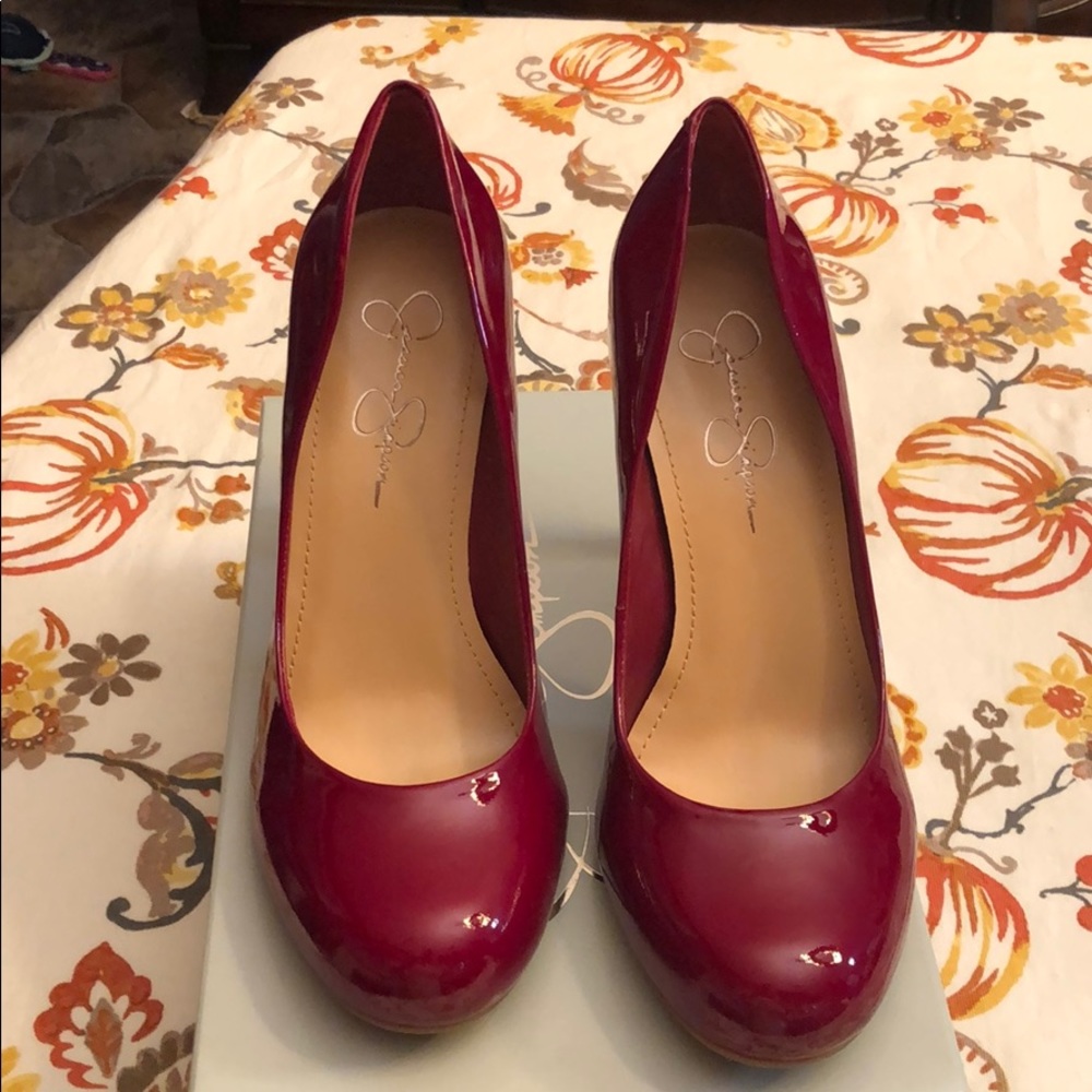 Jessica Simpson JS-Calie Ruby Patent heels.